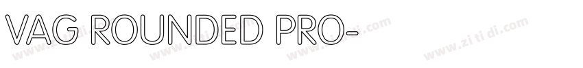 VAG ROUNDED PRO字体转换